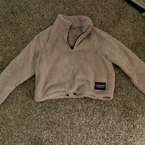 Calvin Klein Tan Fleece Jacket